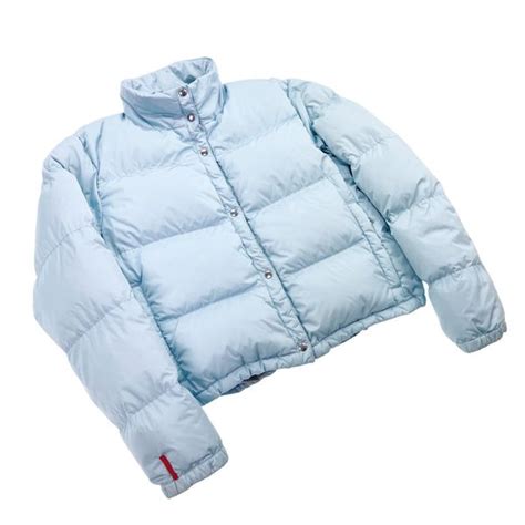 prada baby blue puffer